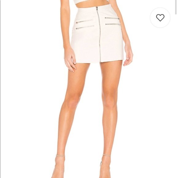 revolve Dresses & Skirts - NWT superdown Gwen Moto Skirt in White